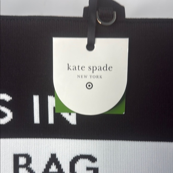 Kate Spade knit color block Black and White Tote Bag NWT - Picture 11 of 14